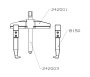 Forza Extractor Serie 2400 de 2 Patas, Herramienta de Exteriores e Interiores, Medidas 50 - 165 x 155 mm